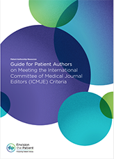 Guide for patient authors on meeting the International Committee of Medical Journal Editors (ICMJE) criteria Thumnail